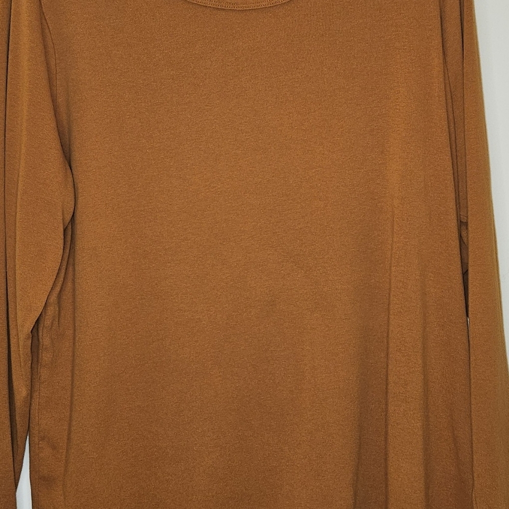 St. John's Bay Long Sleeve Crewneck in Rust